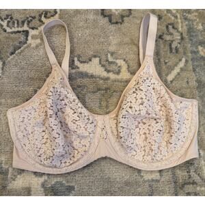 Chantelle NORAH SEAMLESS COMFORT BRA Light beige Sz 34DDD $88